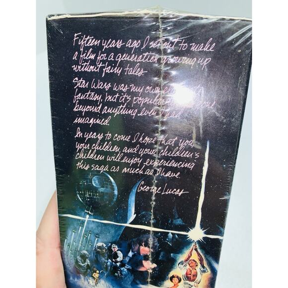 Vintage CBS Fox 1992 VHS Star Wars Trilogy Box Set SEALED NEW - Picture 5 of 10